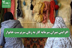 افزایش میزان سرمایه کار به زنان سرپرست خانوار