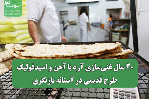 ۲۰ سال غنی‌سازی آرد با آهن و اسیدفولیک؛ طرح قدیمی در آستانه بازنگری