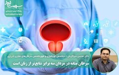 سرطان مثانه در مردان سه برابر شایع‌تر از زنان است