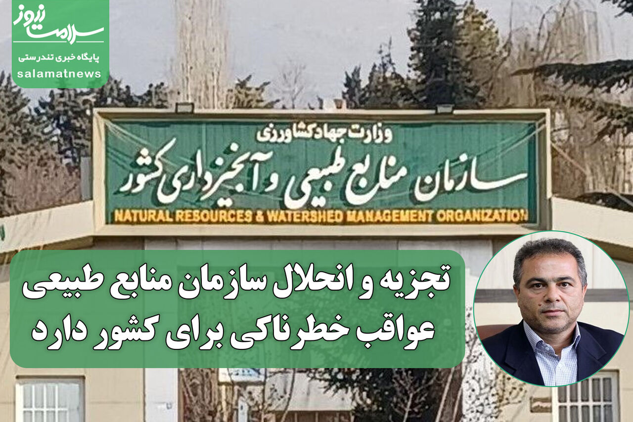 تجزیه و انحلال سازمان منابع طبیعی عواقب خطرناکی برای کشور دارد