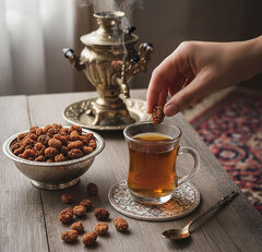 خواص توت خشک با چای
