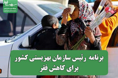 برنامه  رئیس سازمان بهزیستی کشور برای کاهش فقر