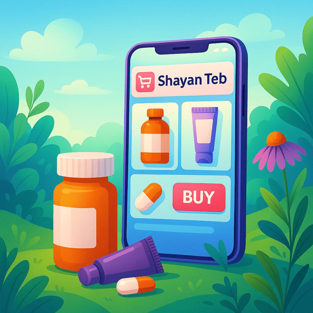 دیگه داروخانه نرو! انلاین سفارش بده، خرید امن دارو و کرم‌های تخصصی در خانه