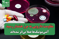 مقاومت دارویی به مرز هشدار رسید/ آنتی‌بیوتیک‌ها عملاً بی‌اثر شده‌اند