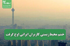 خشم محیط‌زیستی کاربران ایرانی اوج گرفت