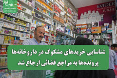 شناسایی خریدهای مشکوک در داروخانه‌ها؛ پرونده‌ها به مراجع قضائی ارجاع شد