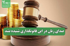 صدای زنان در این قانونگذاری شنیده نشد