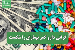 گرانی دارو کمر بیماران را شکست