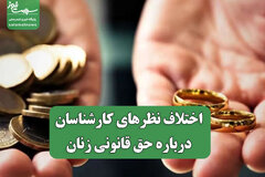 اختلاف نظرهای کارشناسان درباره حق قانونی زنان