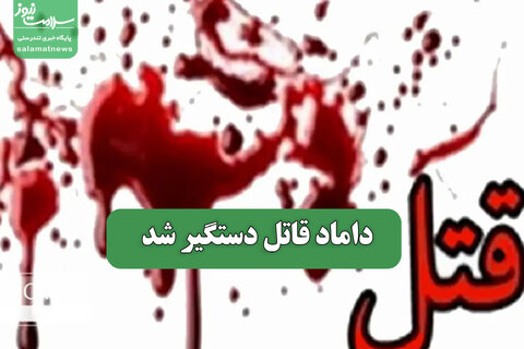 داماد قاتل دستگیر شد