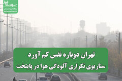 تهران دوباره نفس کم آورد؛ سناریوی تکراری آلودگی هوا در پایتخت