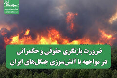 ضرورت بازنگری حقوقی و حکمرانی در مواجهه با آتش‌سوزی جنگل‌های ایران