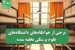 برخی از خوابگاه‌های دانشگاه‌های علوم پزشکی تخلیه شده