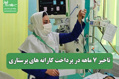 تاخیر ۷ ماهه در پرداخت کارانه های پرستاری