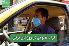 کرایه نجومی در روزهای برفی