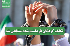 تکلیف کودکان بازداشت شده مشخص شد