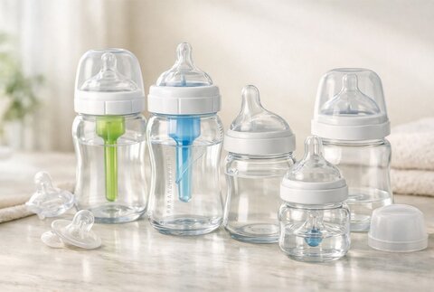 راهنمای انتخاب شیشه شیر استاندارد و ضد نفخ برای حفظ سلامت نوزادان