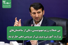 پی حملات رژیم صهیونیستی، یکی از ساختمان‌های وزارت آموزش و پرورش از سرویس دهی خارج شد