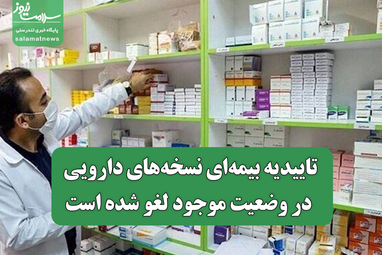 تاییدیه بیمه‌ای نسخه‌های دارویی در وضعیت موجود لغو شده است