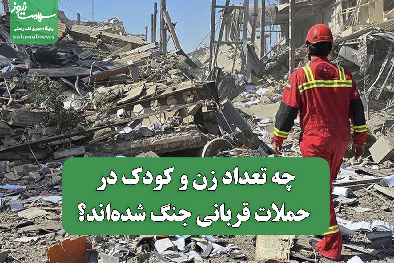 چه تعداد زن و کودک در حملات قربانی جنگ شده‌اند؟