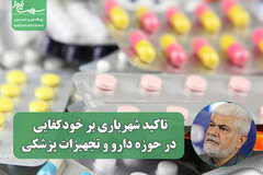 تاکید شهریاری بر خودکفایی در حوزه دارو و تجهیزات پزشکی
