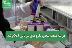 هزینه نسخه پیچی داروهای سرپایی اعلام شد
