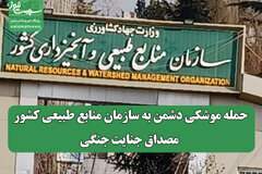 حمله موشکی دشمن به سازمان منابع طبیعی کشور مصداق جنایت جنگی