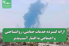 ارائه گسترده خدمات حمایتی، روانشناختی و اجتماعی به اقشار آسیب‌پذیر
