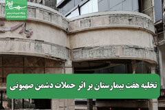 تخلیه هفت بیمارستان بر اثر حملات دشمن صهیونی