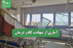 آماری از شهادت کادر درمان