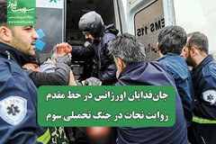 جان‌فدایان اورژانس در خط مقدم/ روایت نجات در جنگ تحمیلی سوم