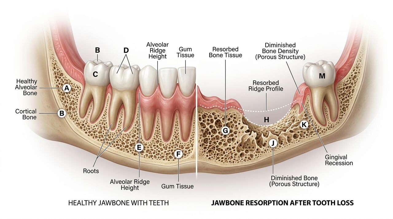 ایمپلنت دندان با وجود پوکی استخوان و تحلیل استخوان چگونه انجام می‌شود؟