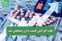 علت افزایش قیمت دارو مشخص شد