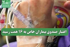 اعتبار صندوق بیماران خاص به ۱۶ همت رسید