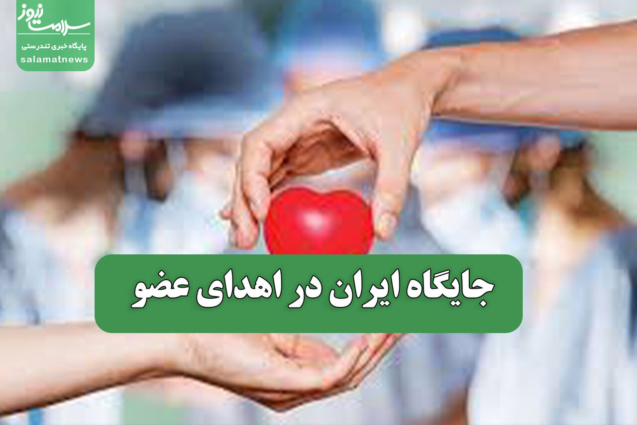 جایگاه ایران در اهدای عضو