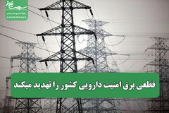 قطعی برق امنیت دارویی کشور را تهدید میکند