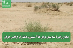 بیابان‌زایی؛ تهدیدی برای ۳۵ میلیون هکتار از اراضی ایران