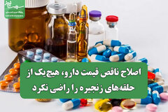 اصلاح ناقص قیمت دارو، هیچ‌ یک از حلقه‌های زنجیره را راضی نکرد