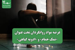عرضه مواد روانگردان تحت عنوان «نمک حمام» و «ادویه گیاهی»