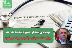 نهادهای بیمه‌گر  کمبود بودجه ندارند، پول سلامت جای دیگری هزینه می‌شود