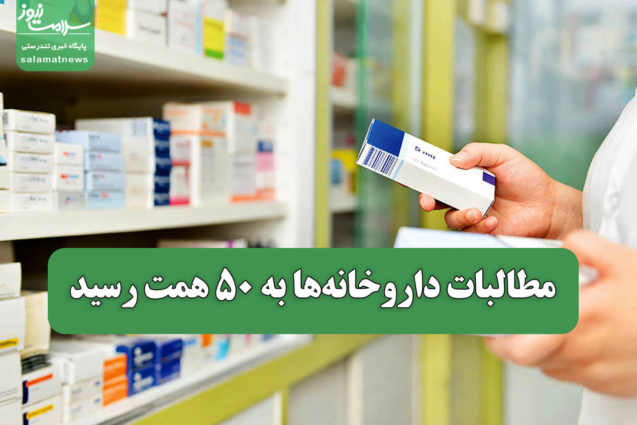 مطالبات داروخانه‌ها به ۵۰ همت رسید