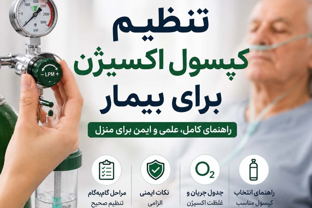 نحوه تنظیم صحیح کپسول اکسیژن برای بیمار