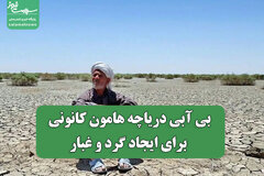بی آبی دریاچه هامون کانونی برای ایجاد گرد و غبار