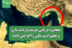 محاصره دریایی هزینه واردات دارو و تجهیزات‌پزشکی را افزایش داده