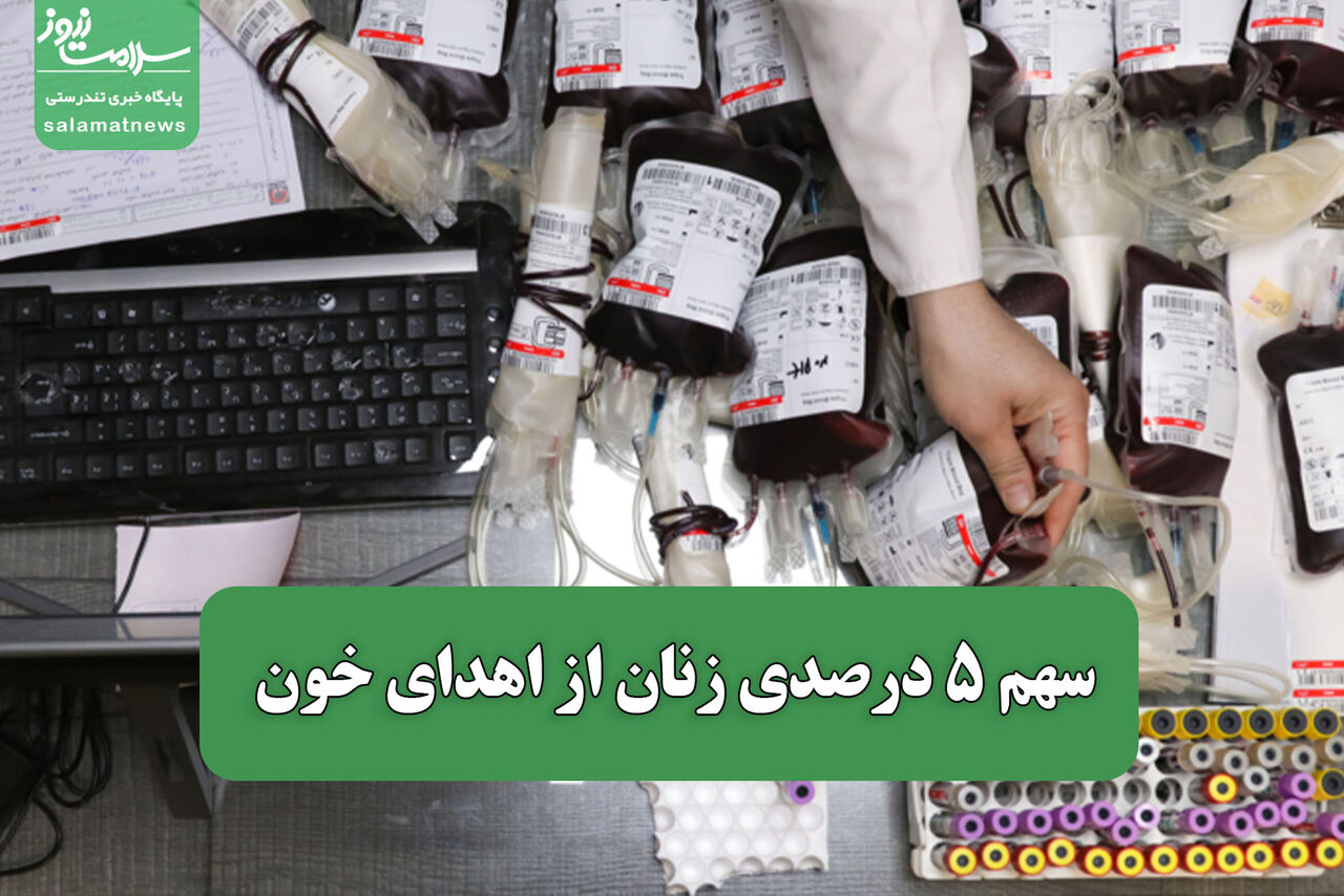 سهم ۵ درصدی زنان از اهدای خون