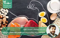مصرف میزان زیاد پروتئین در بدن باعث افزایش توده عضلانی نمی‌شود