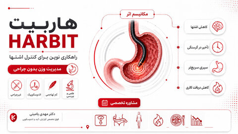 هاربیت لاغری چیست؟ معرفی علمی روش HARBIT برای کاهش اشتها و کنترل وزن بدون جراحی