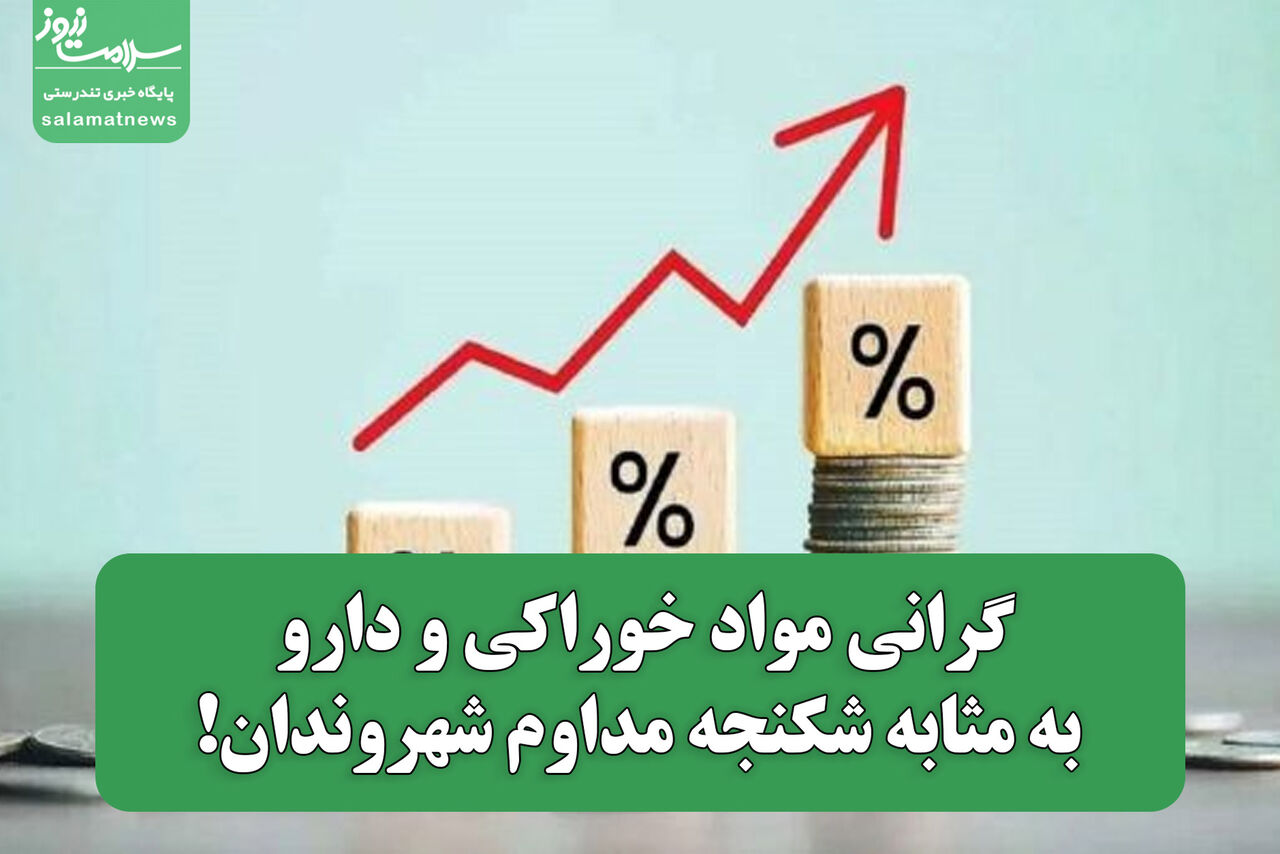 گرانی مواد خوراکی و دارو به مثابه شکنجه مداوم شهروندان!