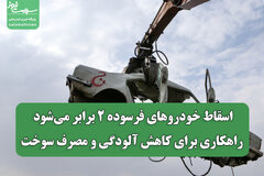 اسقاط خودروهای فرسوده ۲ برابر می‌شود/ راهکاری برای کاهش آلودگی و مصرف سوخت