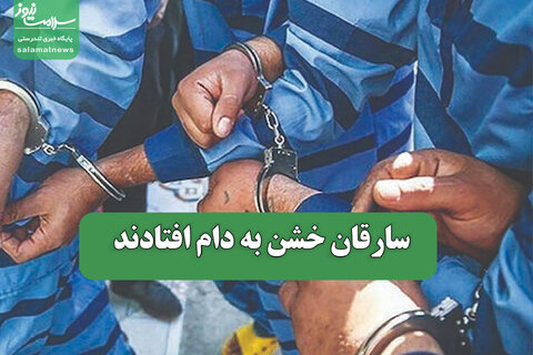 سارقان خشن به دام افتادند